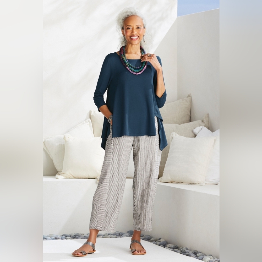 Lisa Bayne Cali Linen Lantern Pant